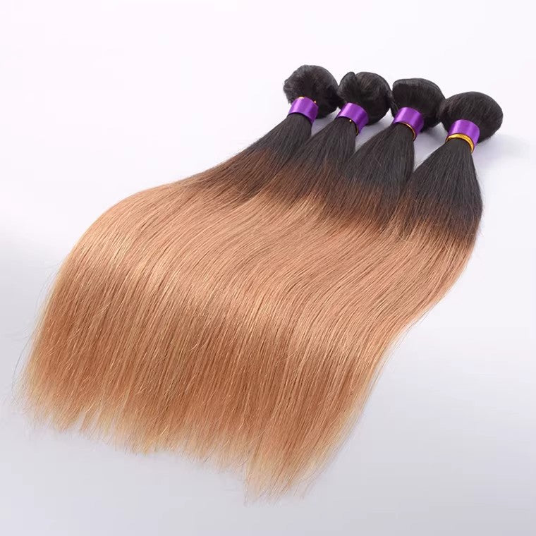 Ombre Brazilian straight Human Hair 100g 1b/27