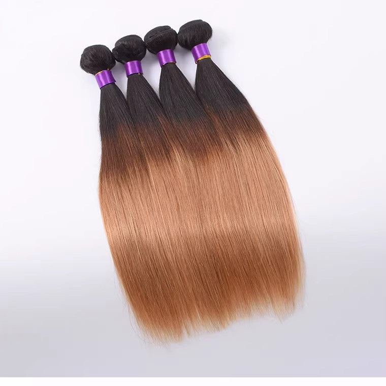 Ombre Brazilian straight Human Hair 100g 1b/27