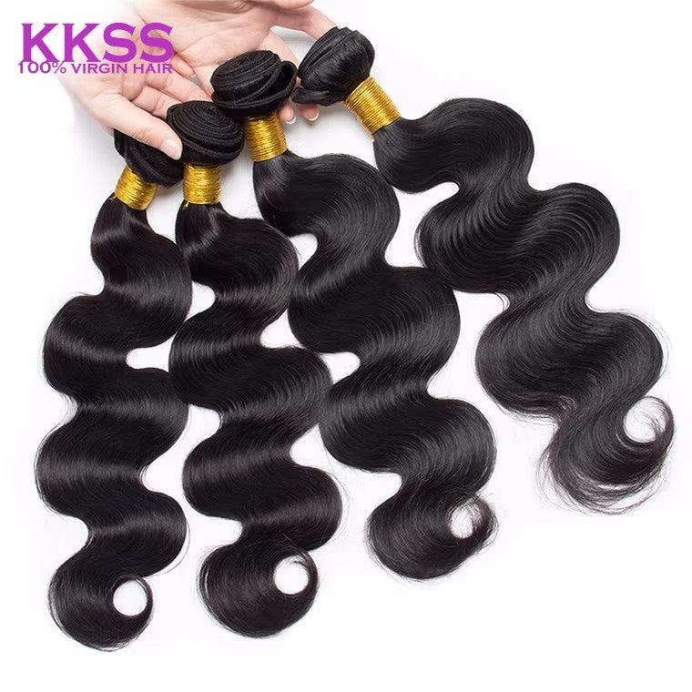 9A peruvian virgin 100% Human Hair weave body wave