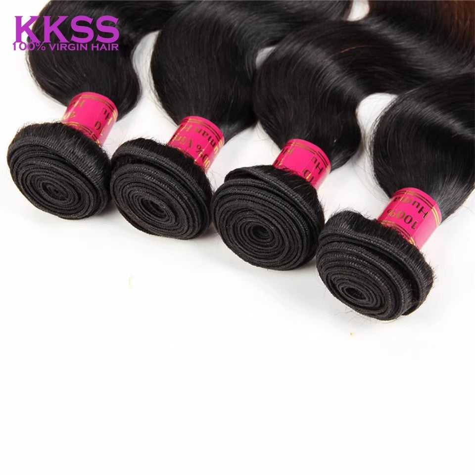 9A ombre human hair brazilian virgin Hair body wave bundles