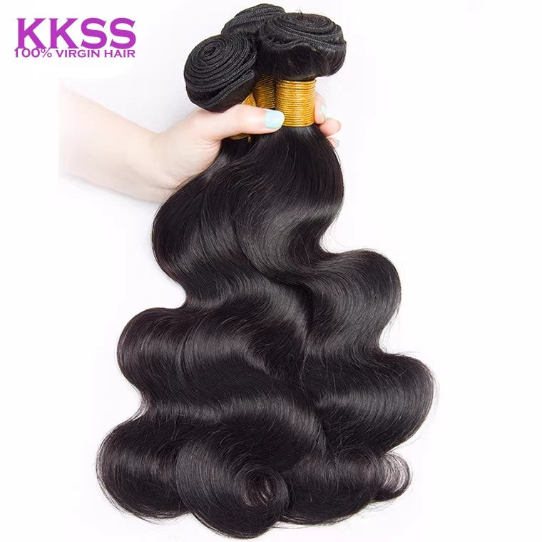 9A peruvian virgin 100% Human Hair weave body wave